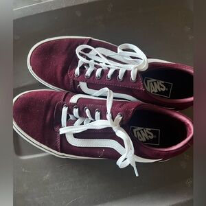Burgundy Vans
